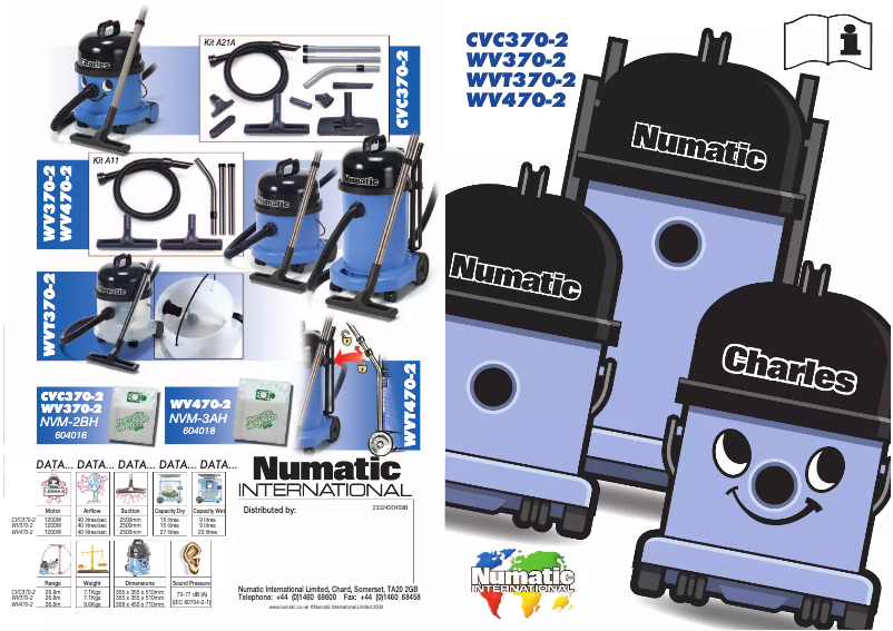 Página 1 del manual Manual de usuario Numatic Charles CVC-370