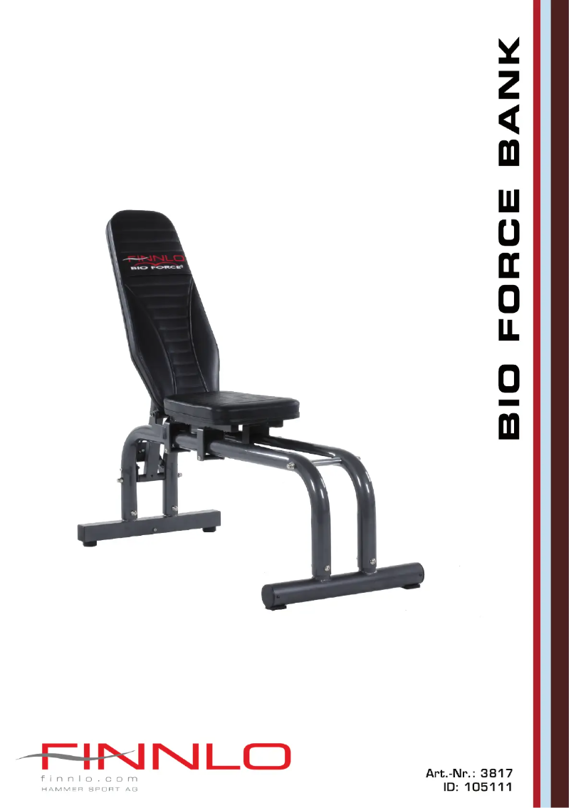Página 1 del manual Manual de usuario Finnlo Bioforce Power Bench