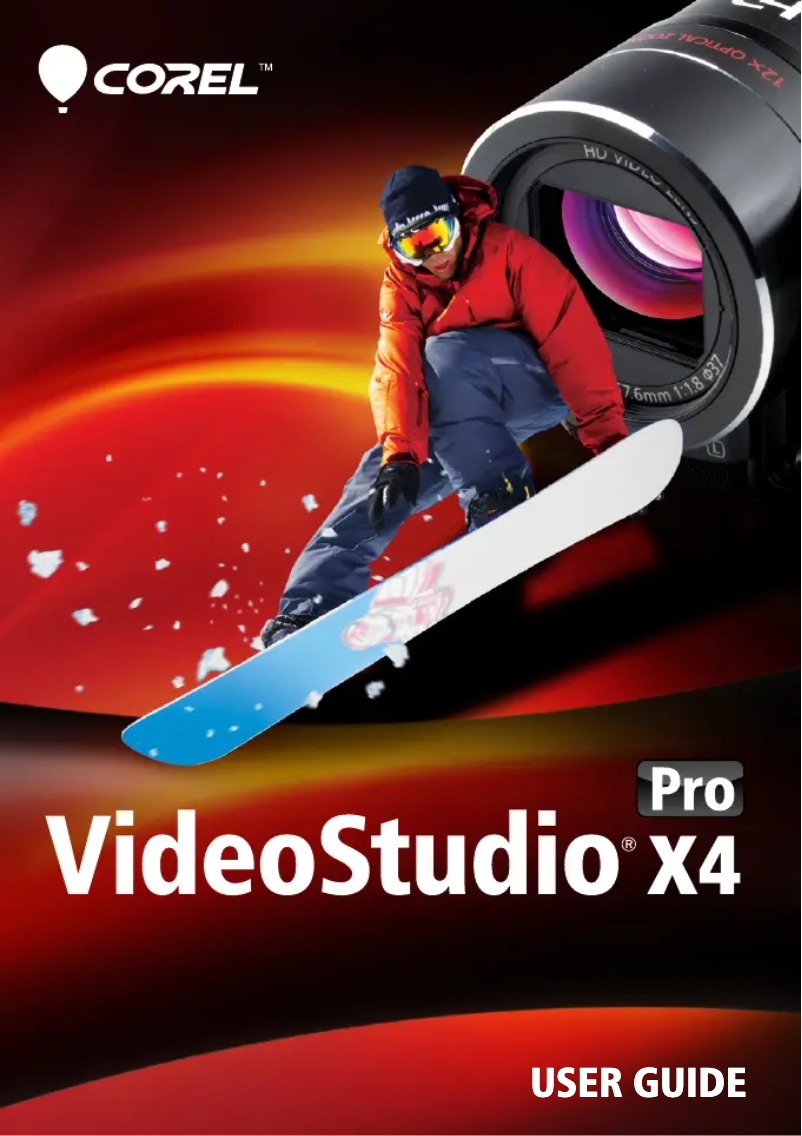 Page n°1 - Manuel utilisateur Corel VideoStudio Pro X4