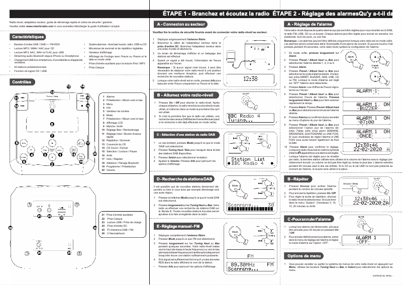 Page n°1 - Manuel utilisateur Roberts Sound 48