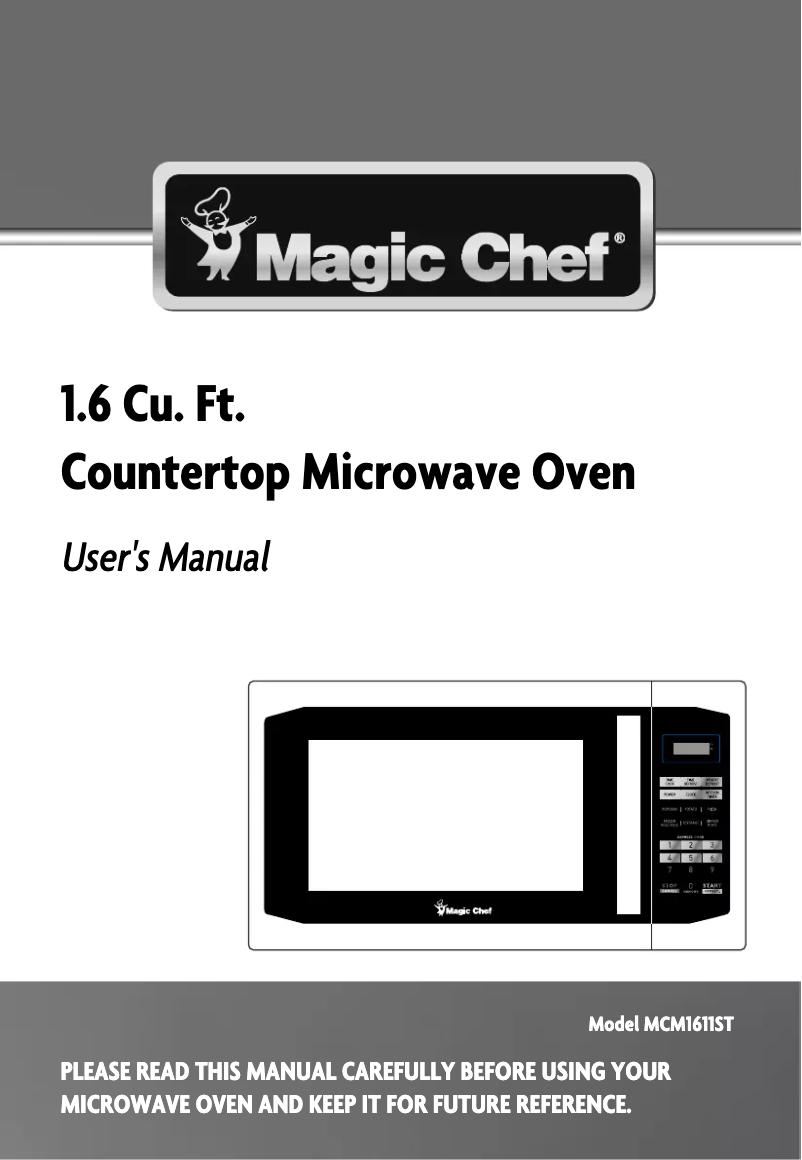 Page 1 de la notice Mode d'emploi Magic Chef MCM1611ST