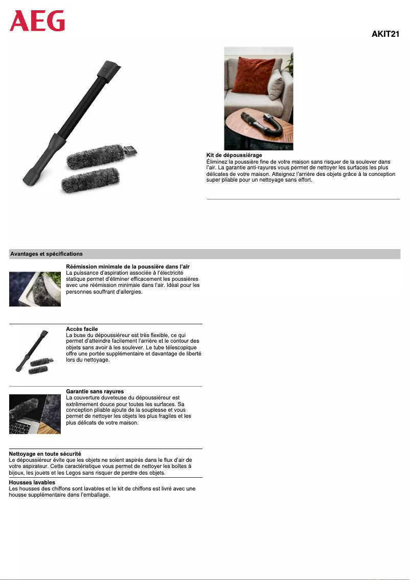 Imagen de la primera página del manual del dispositivo AKIT21