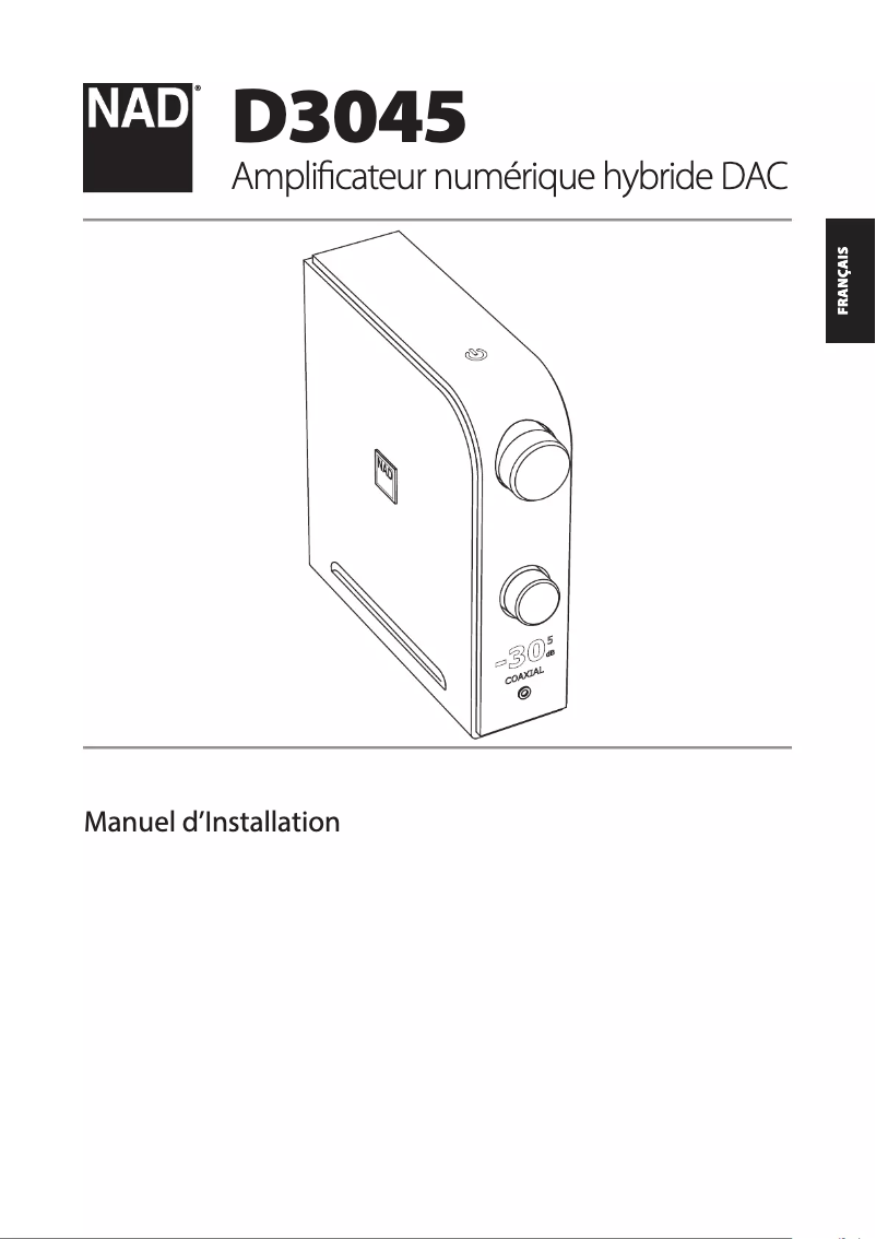 Page n°1 - Manuel utilisateur NAD D3045