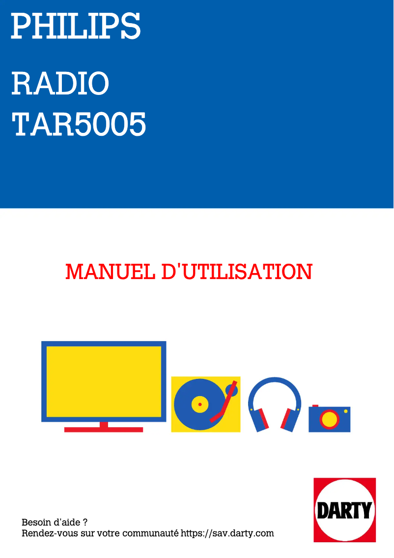 Image de la première page du manuel de l'appareil TAR5005