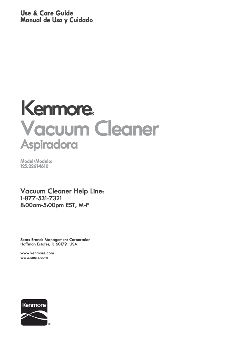 Page n°1 - Manuel utilisateur Kenmore 125.22614610