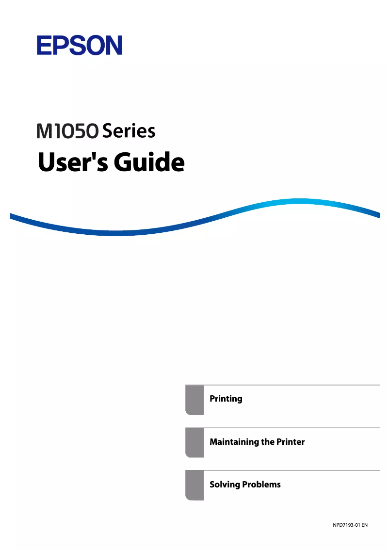 Image de la première page du manuel de l'appareil M1058