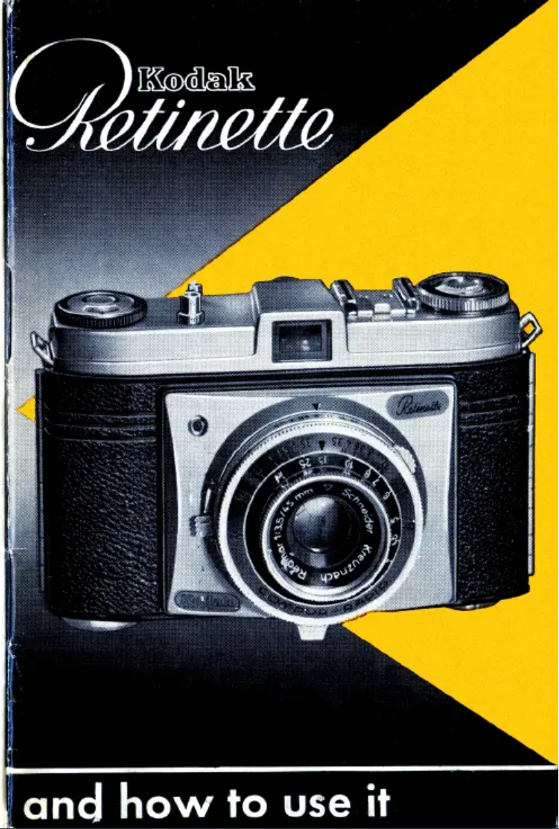 Page 1 de la notice Manuel utilisateur Kodak Retinette