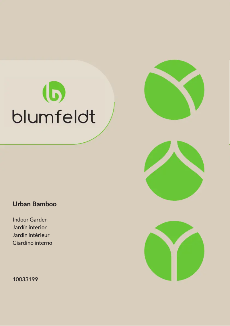Page 1 de la notice Manuel utilisateur Blumfeldt Urban Bamboo