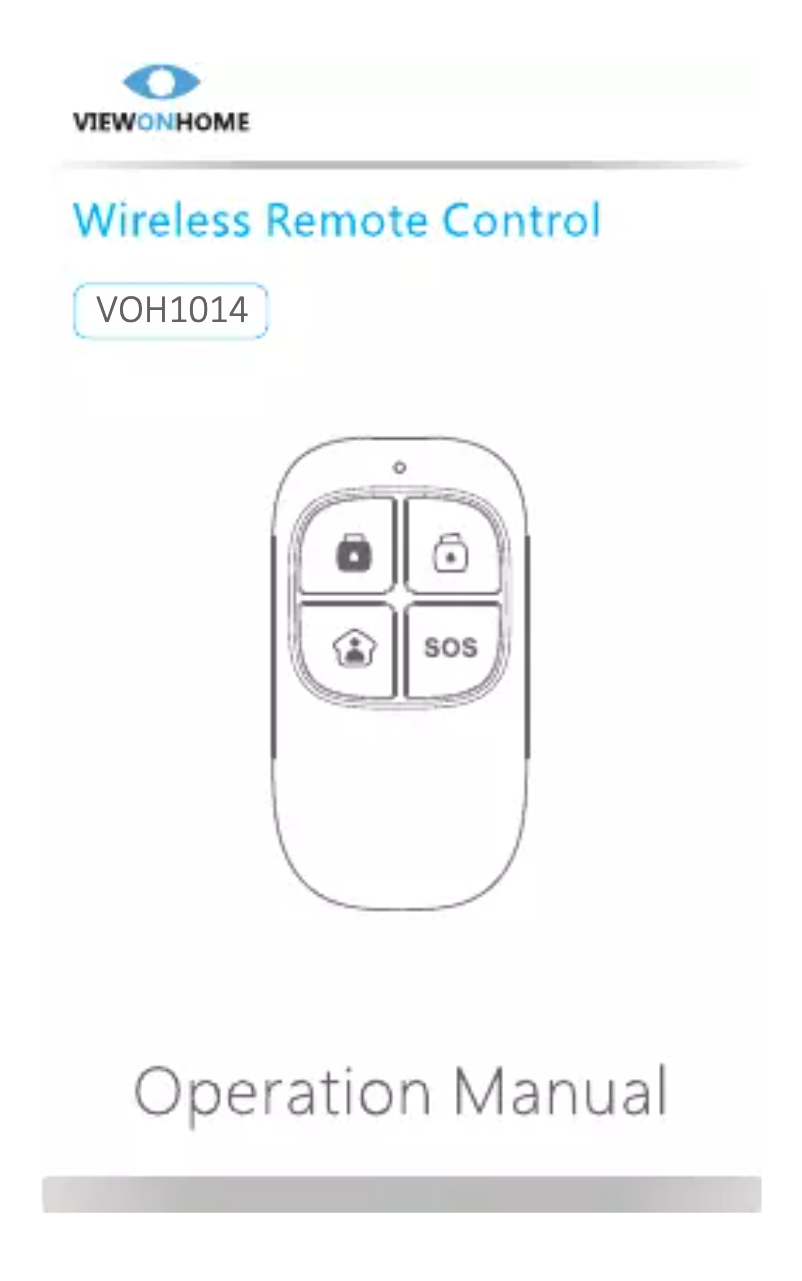 Image de la première page du manuel de l'appareil VOH1014