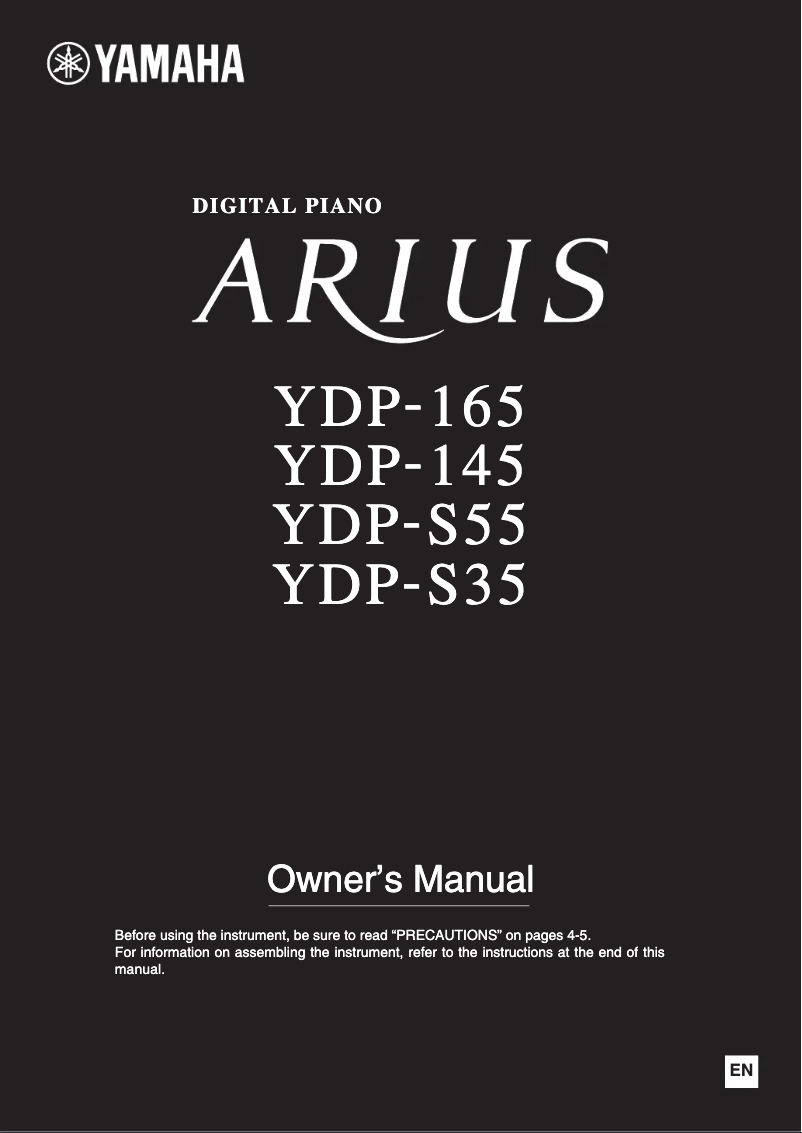 Page n°1 - Manuel utilisateur Yamaha Arius YDP-S55