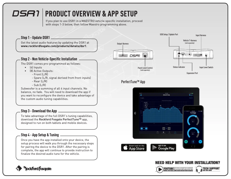 Página 1 del manual Manual de instrucciones Rockford Fosgate DSR1