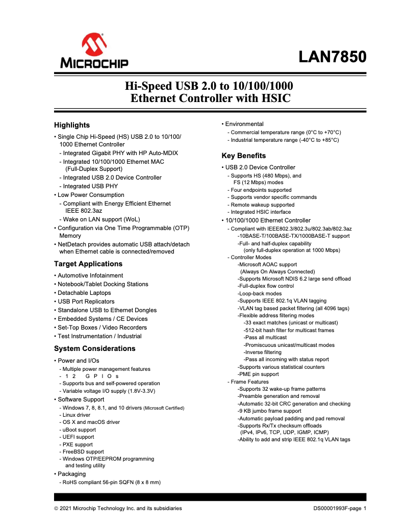 Image de la première page du manuel de l'appareil LAN7850