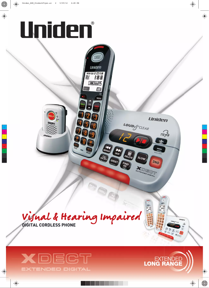 Page 1 de la notice Brochure Uniden SSE35