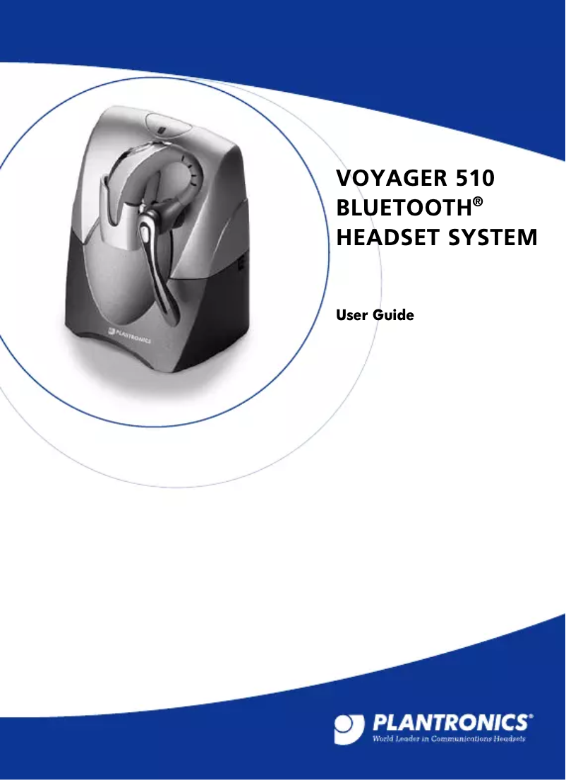 Page n°1 - Manuel utilisateur Plantronics Voyager 510