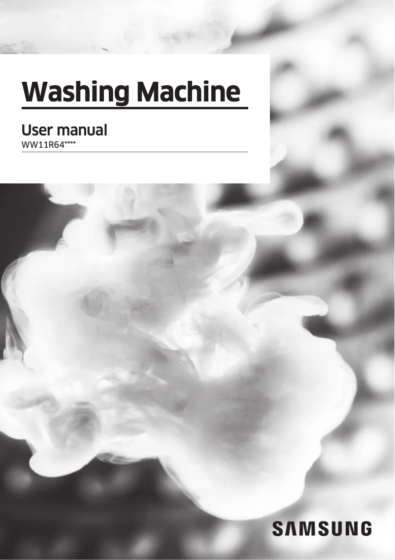 Image de la première page du manuel de l'appareil WW11R64FU0M