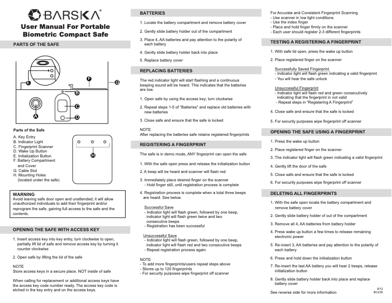 Imagen de la primera página del manual del dispositivo AX11970