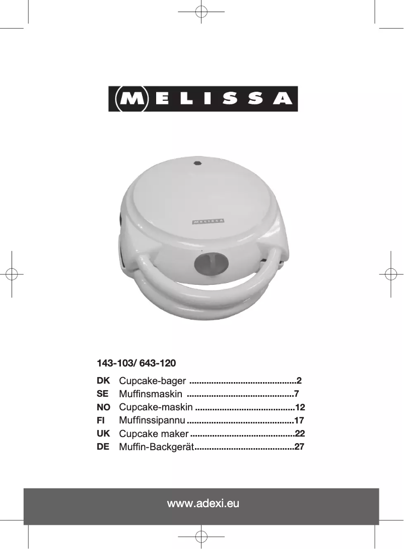 Imagen de la primera página del manual del dispositivo 643-120
