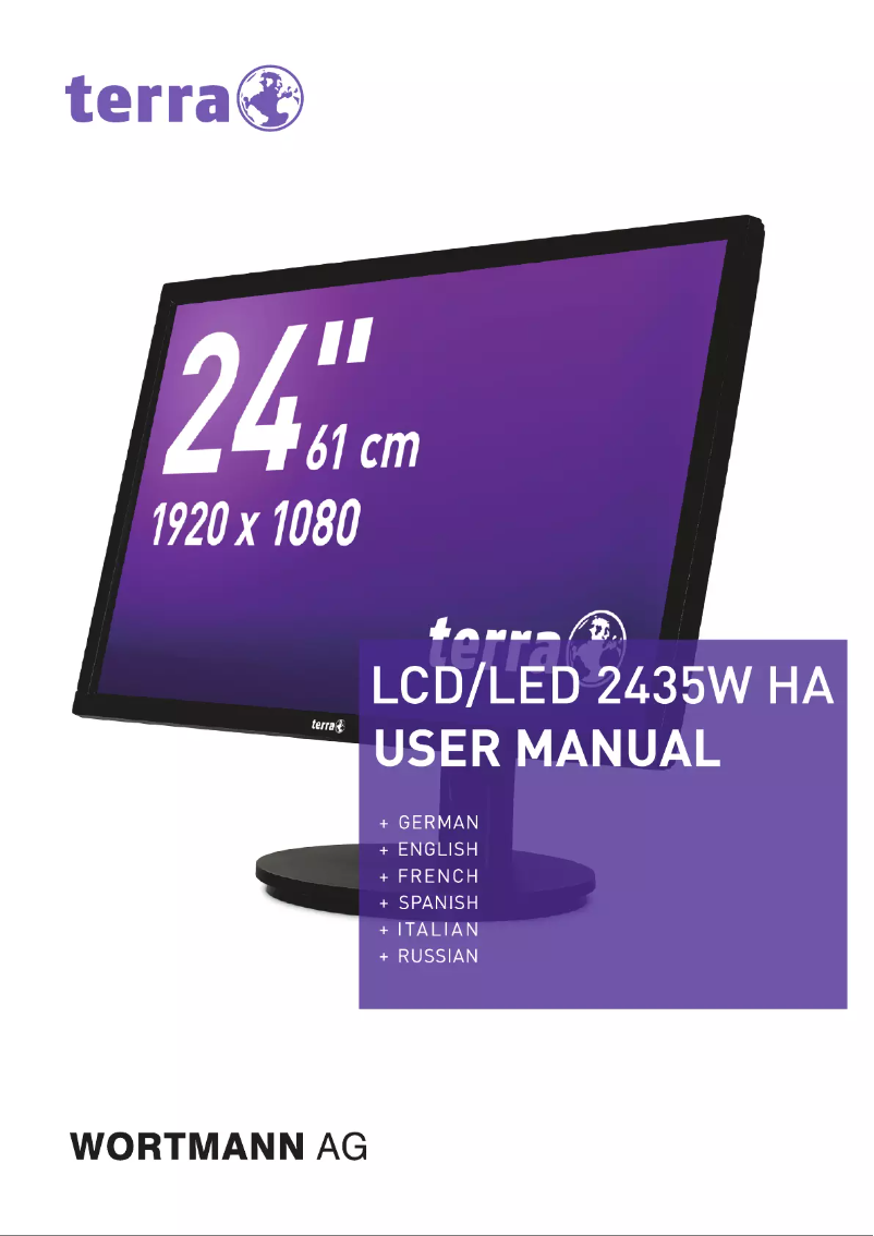 Page n°1 - Manuel utilisateur Wortmann AG 2435W HA