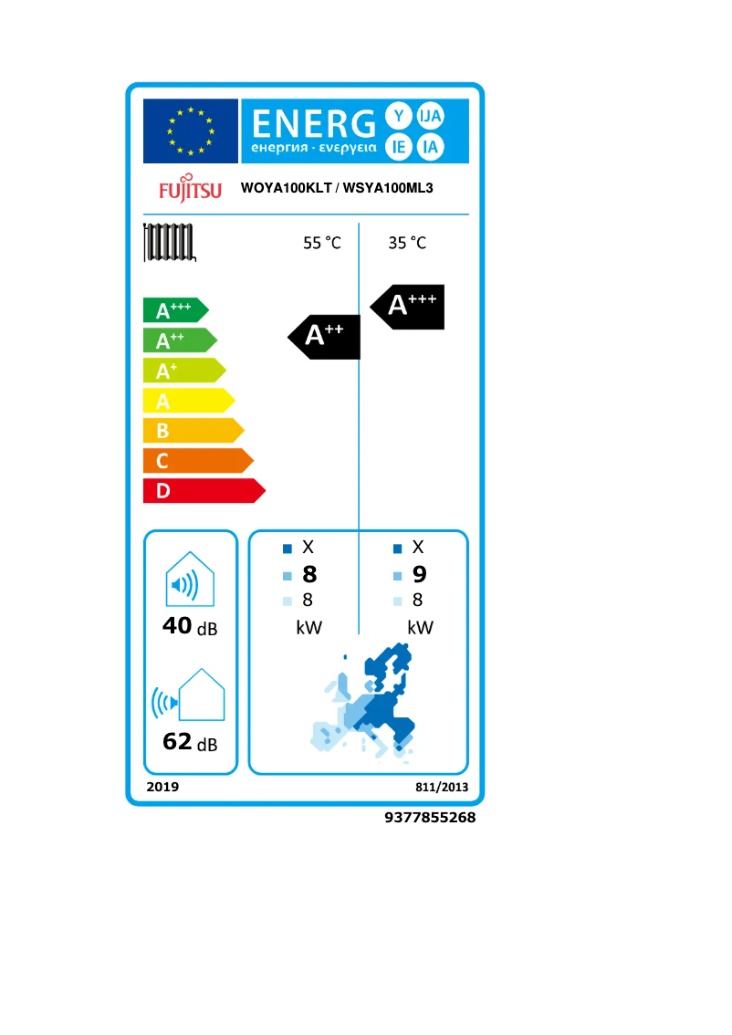 Image de la première page du manuel de l'appareil WSYA100ML3