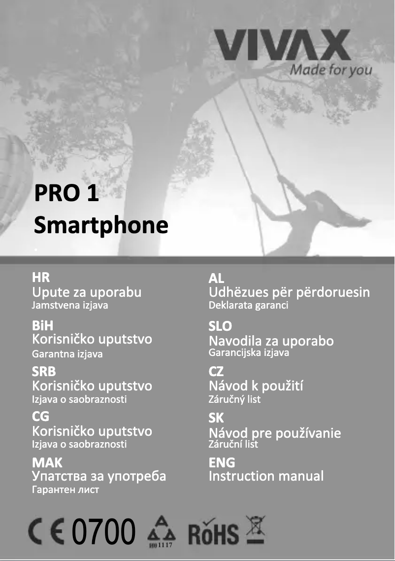 Image de la première page du manuel de l'appareil PRO 1