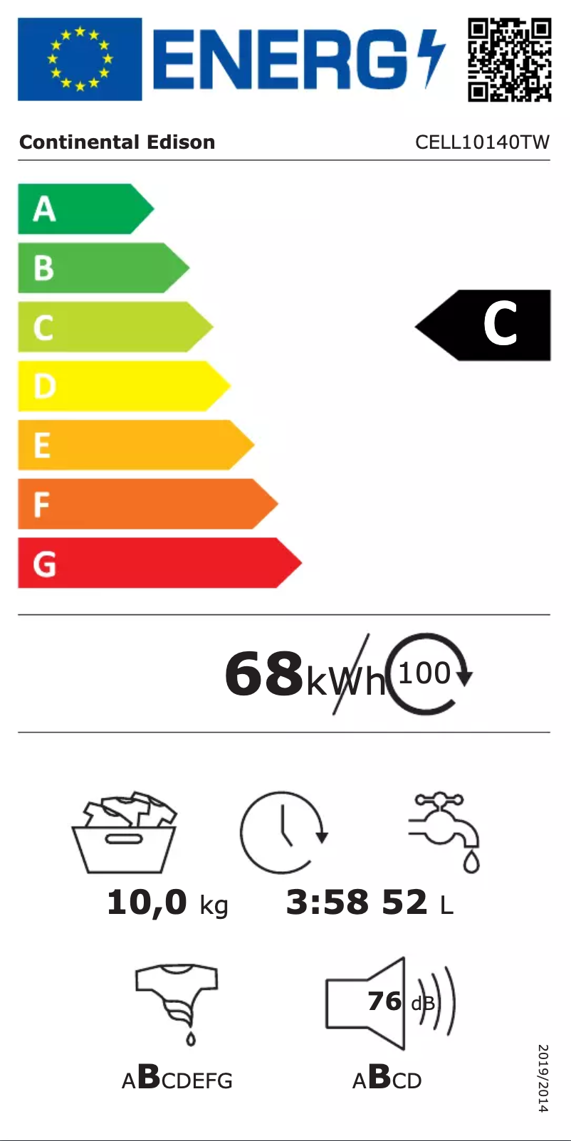 Image de la première page du manuel de l'appareil CELL10140TW
