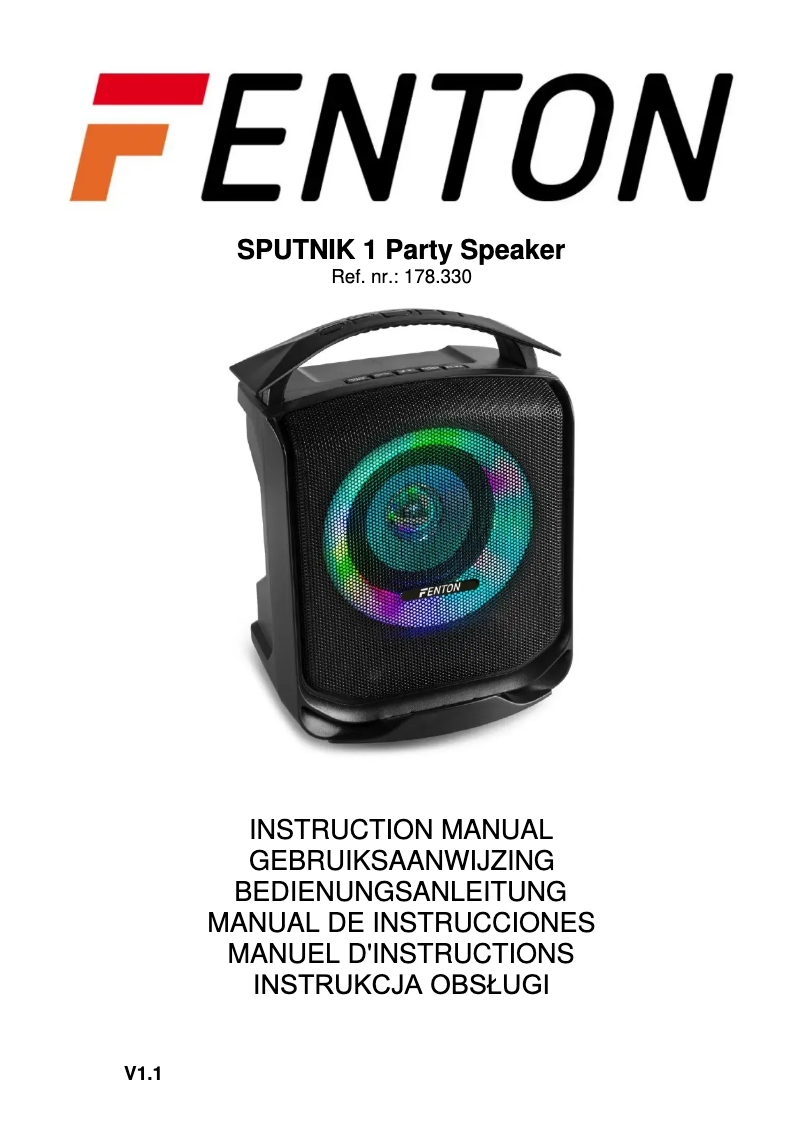 Imagen de la primera página del manual del dispositivo SPUTNIK 1