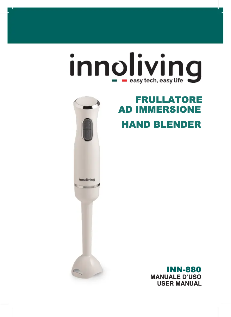 Image de la première page du manuel de l'appareil INN-880