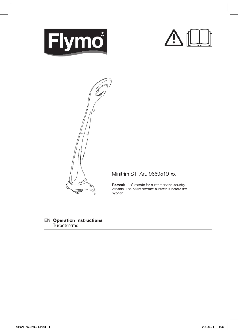 Page n°1 - Manuel utilisateur Flymo Mini Trim ST