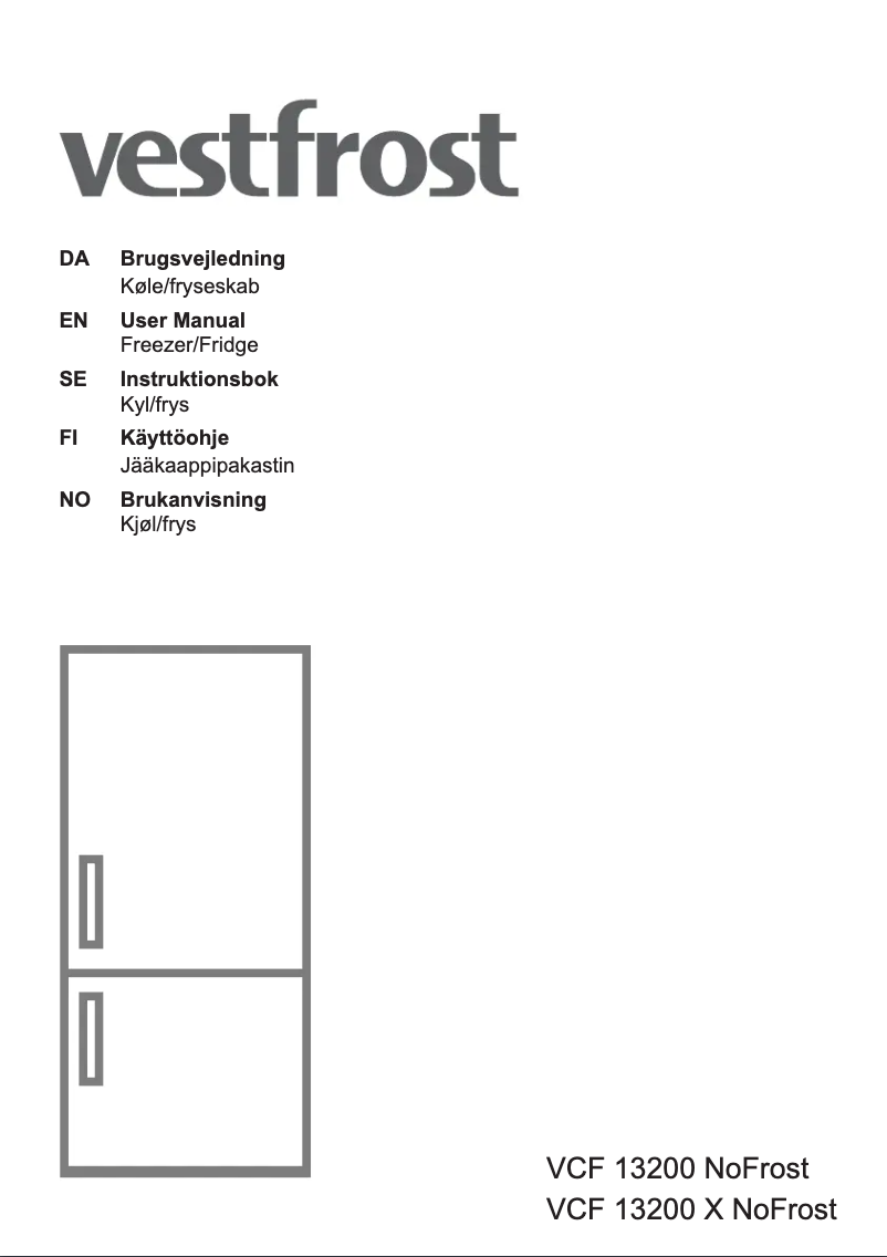 Image de la première page du manuel de l'appareil VCF 13200 NOFROST
