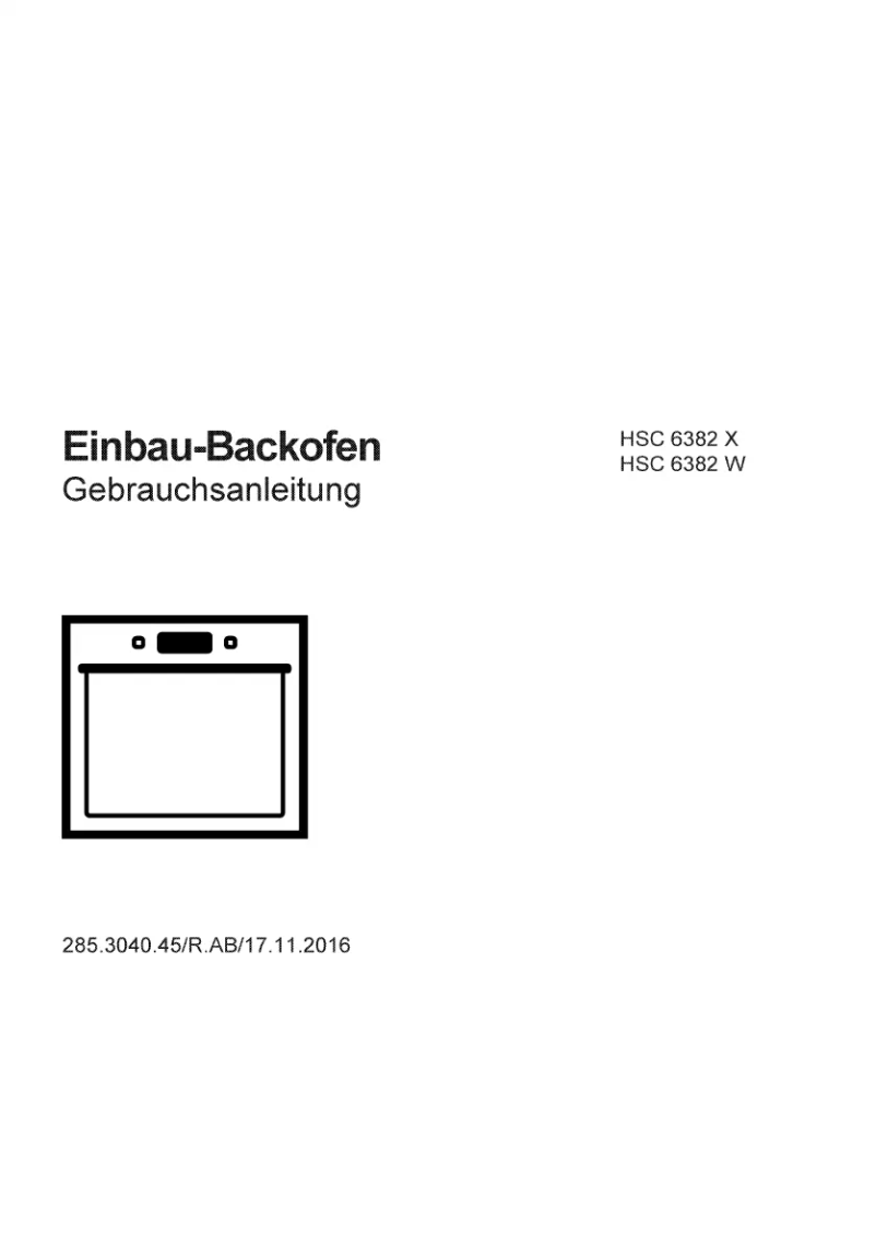 Page 1 de la notice Manuel utilisateur Elektra Bregenz HSC 6382 W