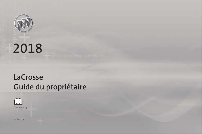 Page 1 de la notice Manuel utilisateur Buick LaCrosse (2018)