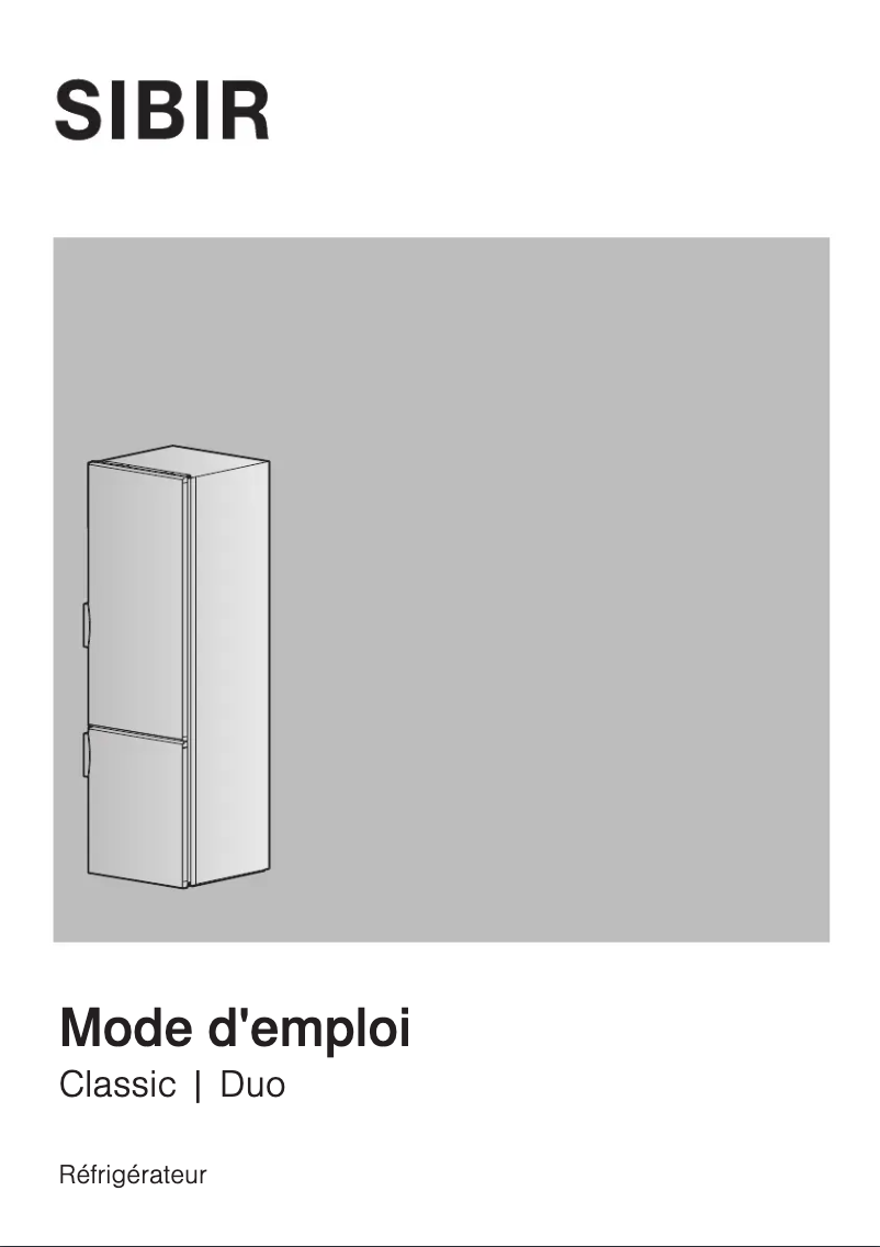 Image de la première page du manuel de l'appareil Classic