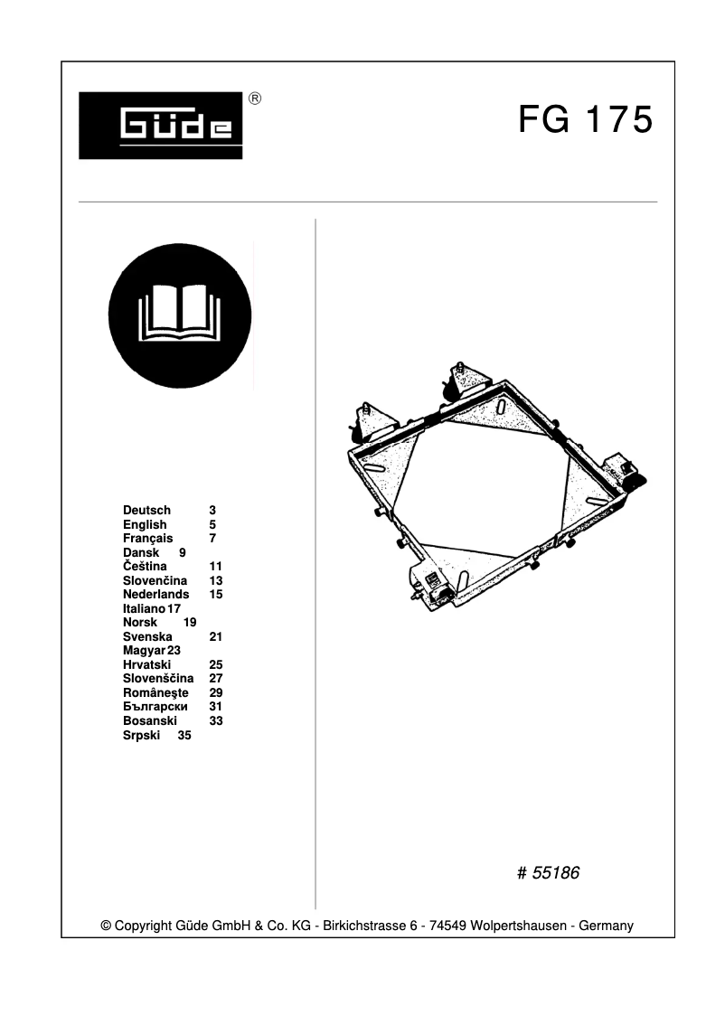 Image de la première page du manuel de l'appareil FG 175