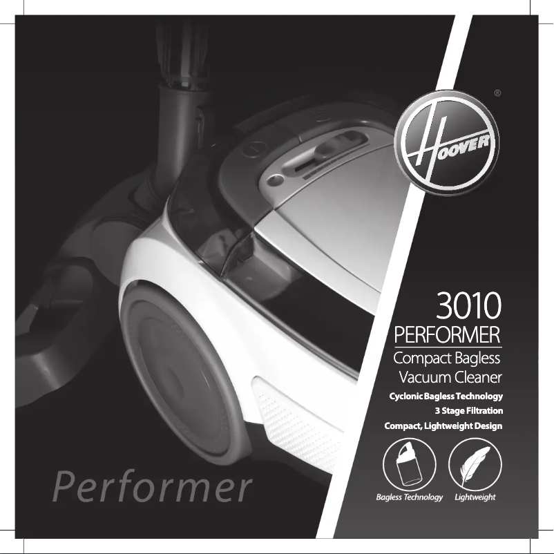 Page 1 of the manual User Manual Hoover Performer 3010 VC-T3515