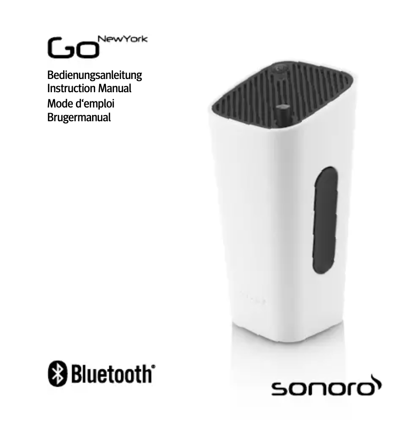 Página 1 del manual Manual de usuario Sonoro GoNewYork
