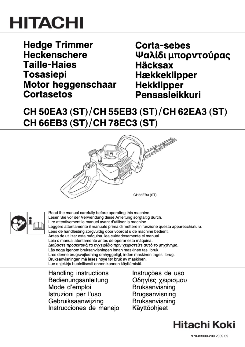 Page n°1 - Manuel utilisateur Hitachi CH62EA3