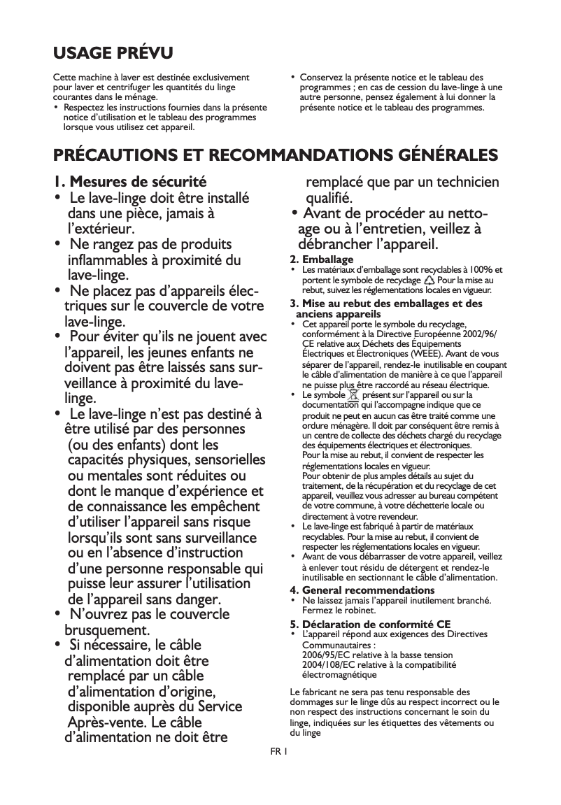 Image de la première page du manuel de l'appareil EV 1289
