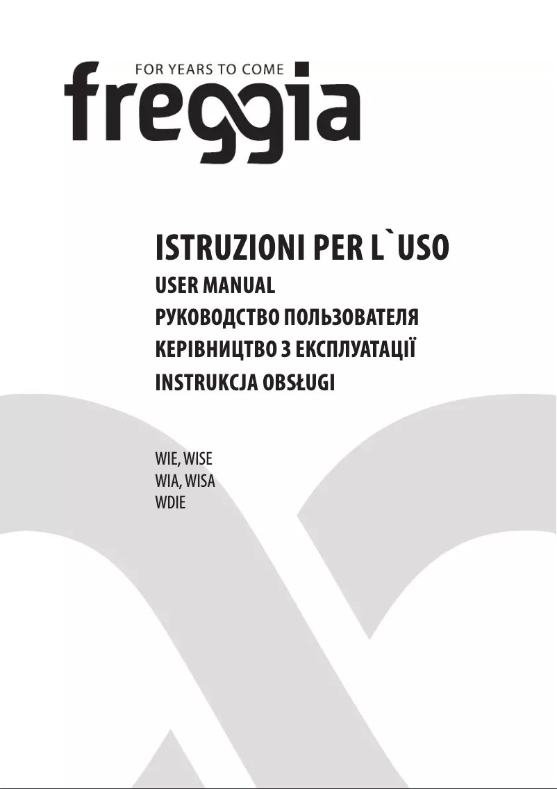 Page n°1 - Manuel utilisateur Freggia WISE126B
