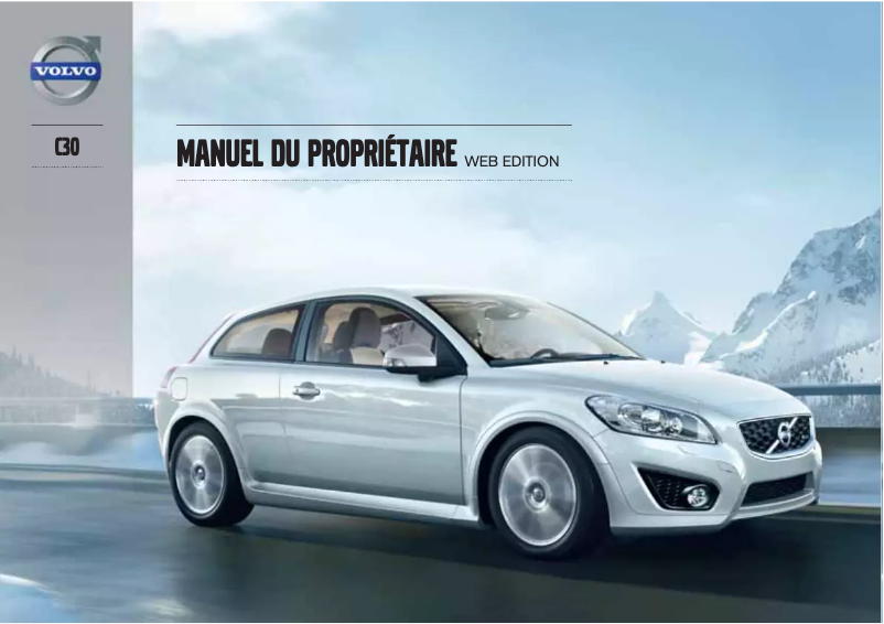 Page 1 de la notice Manuel utilisateur Volvo C30 (2013)