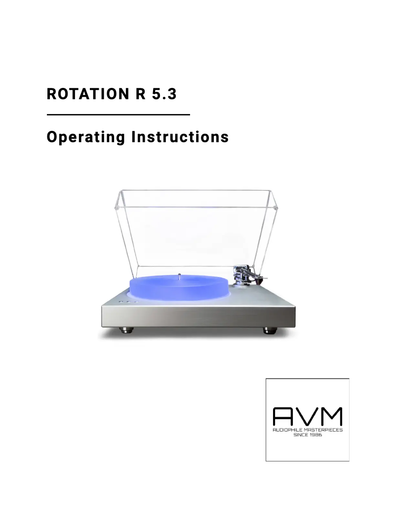 Image de la première page du manuel de l'appareil R 5.3 silber