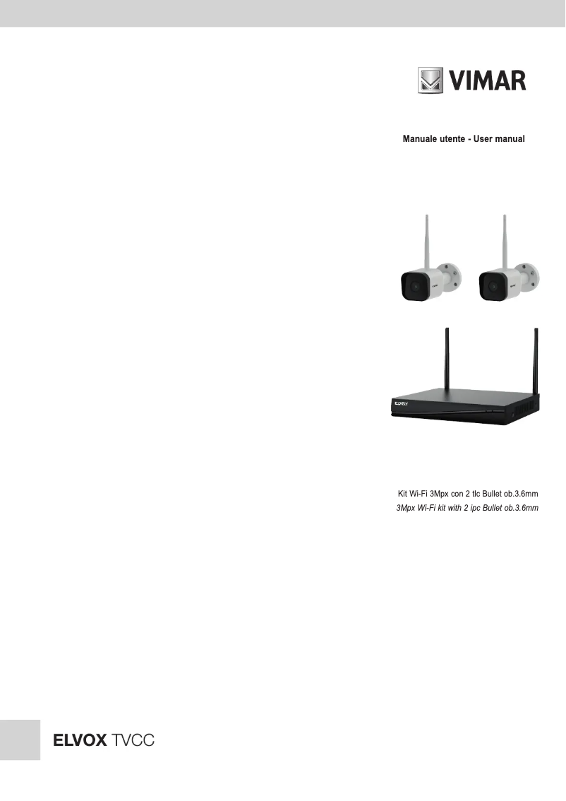 Image de la première page du manuel de l'appareil ELVOX 46242.036C