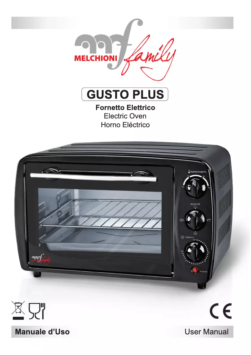 Page n°1 - Manuel utilisateur Melchioni Gusto plus 18