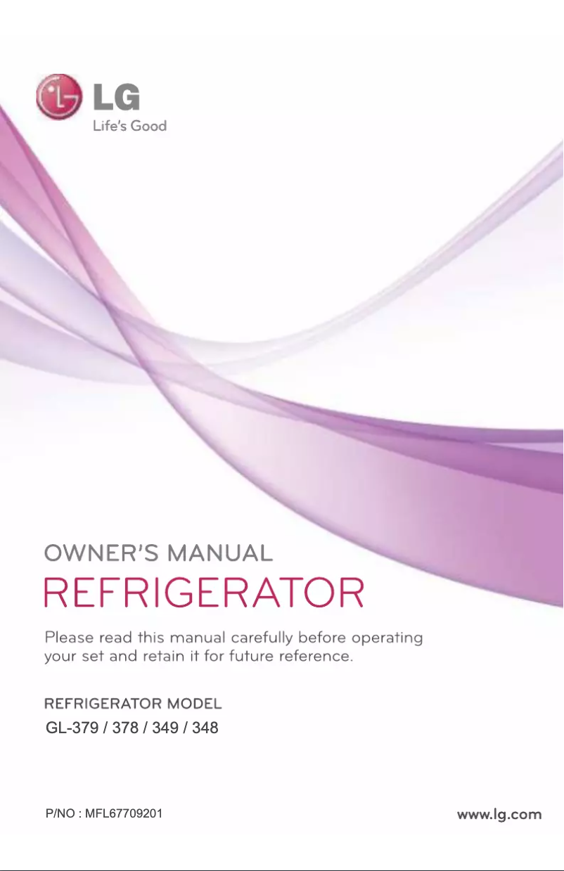Page 1 de la notice Manuel utilisateur LG GL-379PSXD5