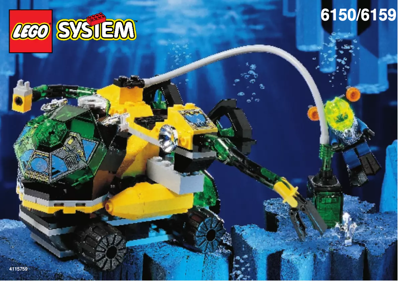 Page n°1 - Manuel utilisateur Lego Aquazone 6150
