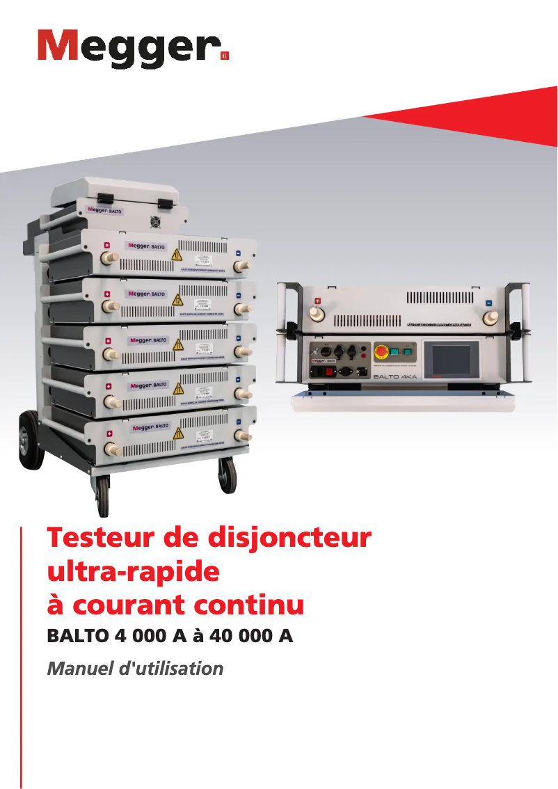 Page 1 de la notice Manuel utilisateur Megger BALTO Compact