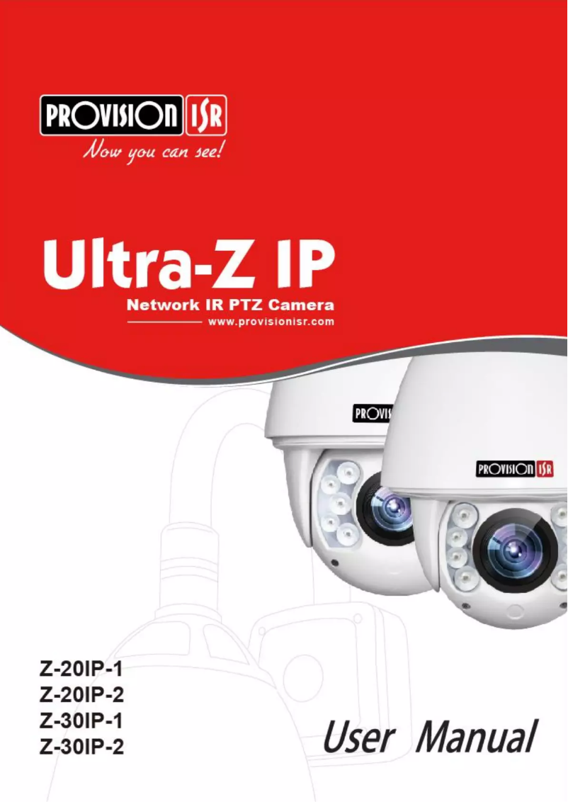 Page n°1 - Manuel utilisateur Provision-ISR Z-20IP-1(IR)