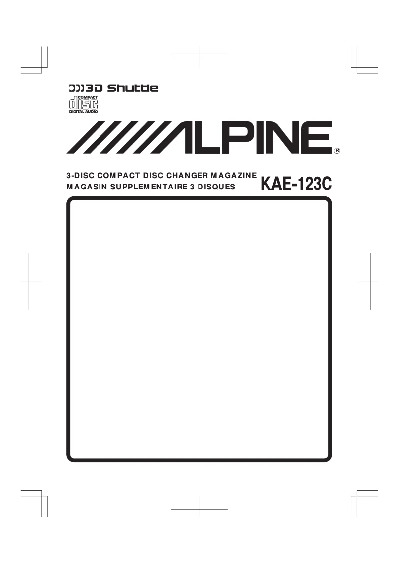 Página 1 del manual Manual de usuario Alpine KAE-123C