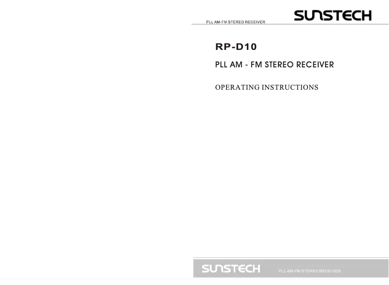 Página 1 del manual Manual de usuario Sunstech RPD10