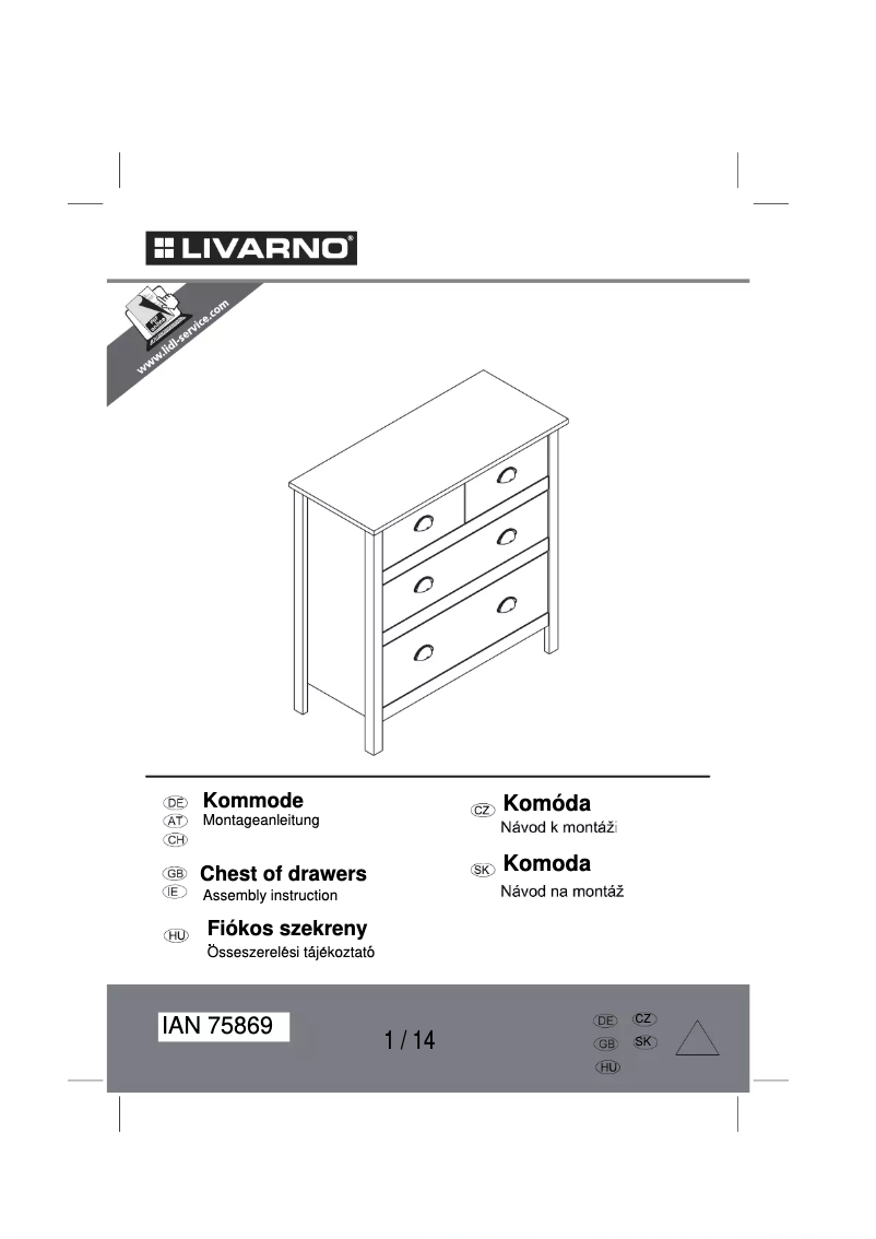 Image de la première page du manuel de l'appareil IAN 75869