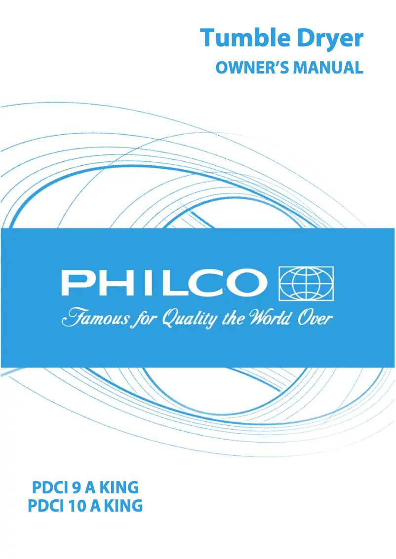 Page n°1 - Manuel utilisateur Philco PDCI 10 A King